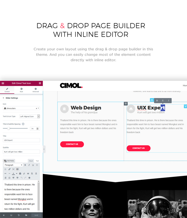 Cimol - Responsive One & Multi Page Portfolio Theme - 3