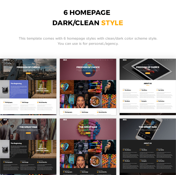 Geuz - Responsive One Page Portfolio Template - 2