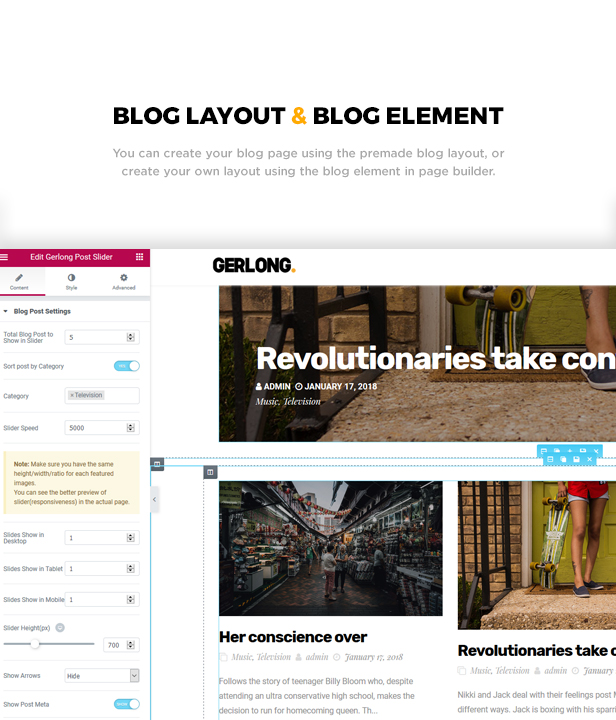 Gerlong - Responsive One & Multi Page Portfolio Theme - 2